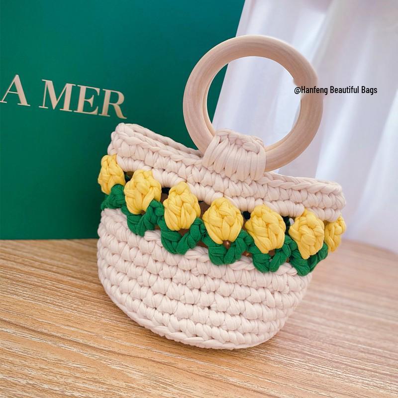 Tulip Hand-Woven Crossbody Bag DIY Kit - Perfect Gift for Your Bestie or Girlfriend