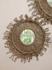 Brown Room Decorative Mirrors Wall Decor Boho Macrame Round Cosmetic Mirror Room Wall Mirror Woven Macrame Crafts Art Home Decor