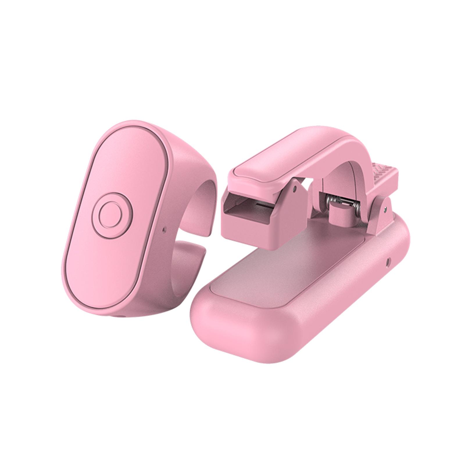 

2-in-1 Page Turner Clicker Wireless Page Turner Remote Control E-Reader Phone Camera Record Trigger Remote for Kindle розовый