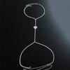Heart-Shaped Chest Chain, Nightclub Wind Shiny Diamond-Encrusted Bikini Body Chain Women'S Body Chain 06