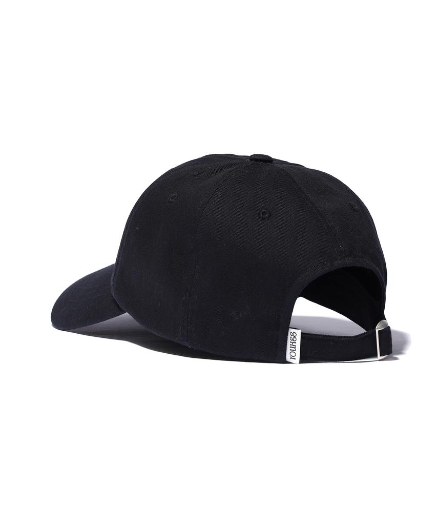 YOUHEE Lettering Ball Cap Black
