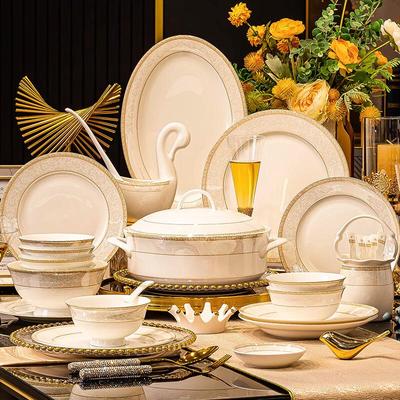 Jingdezhen Çin Seramik Yemek Takımı Seti