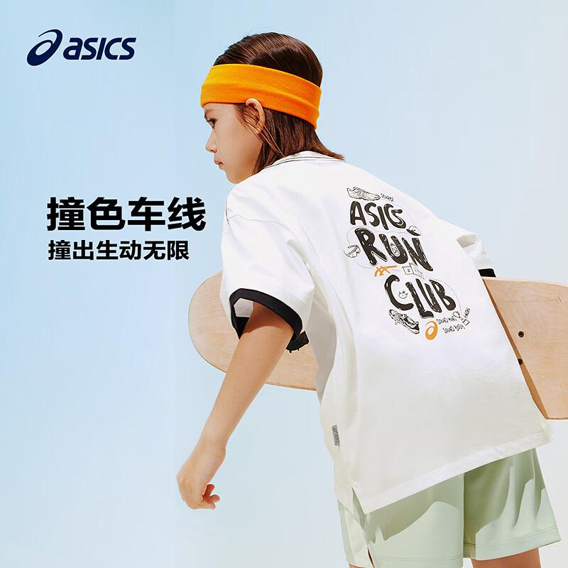 Asics Kids  Loose Fit Graphic Cotton Blend T-Shirt 150