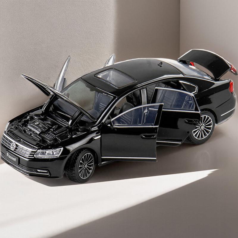 TCFJN1 1:32 VW Passat 380 TSI Alloy Car Model Diecast Metal Toy Car Vehicles Model High Simulation Sound and Light Collection Kids Gift