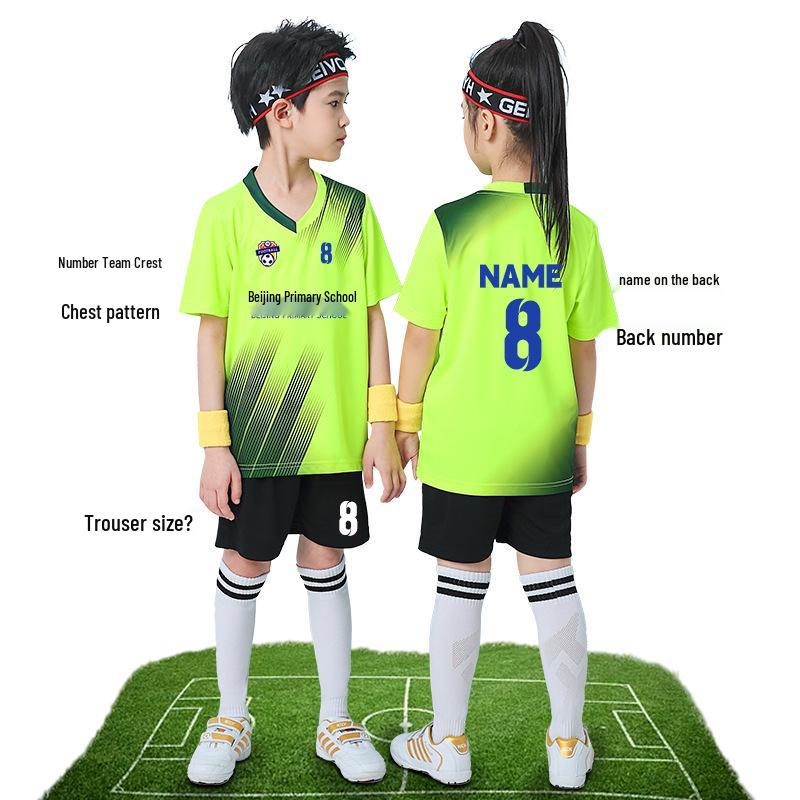 Conjunto de Uniforme de Fútbol de Secado Rápido para Niños para Competición Deportiva Escolar