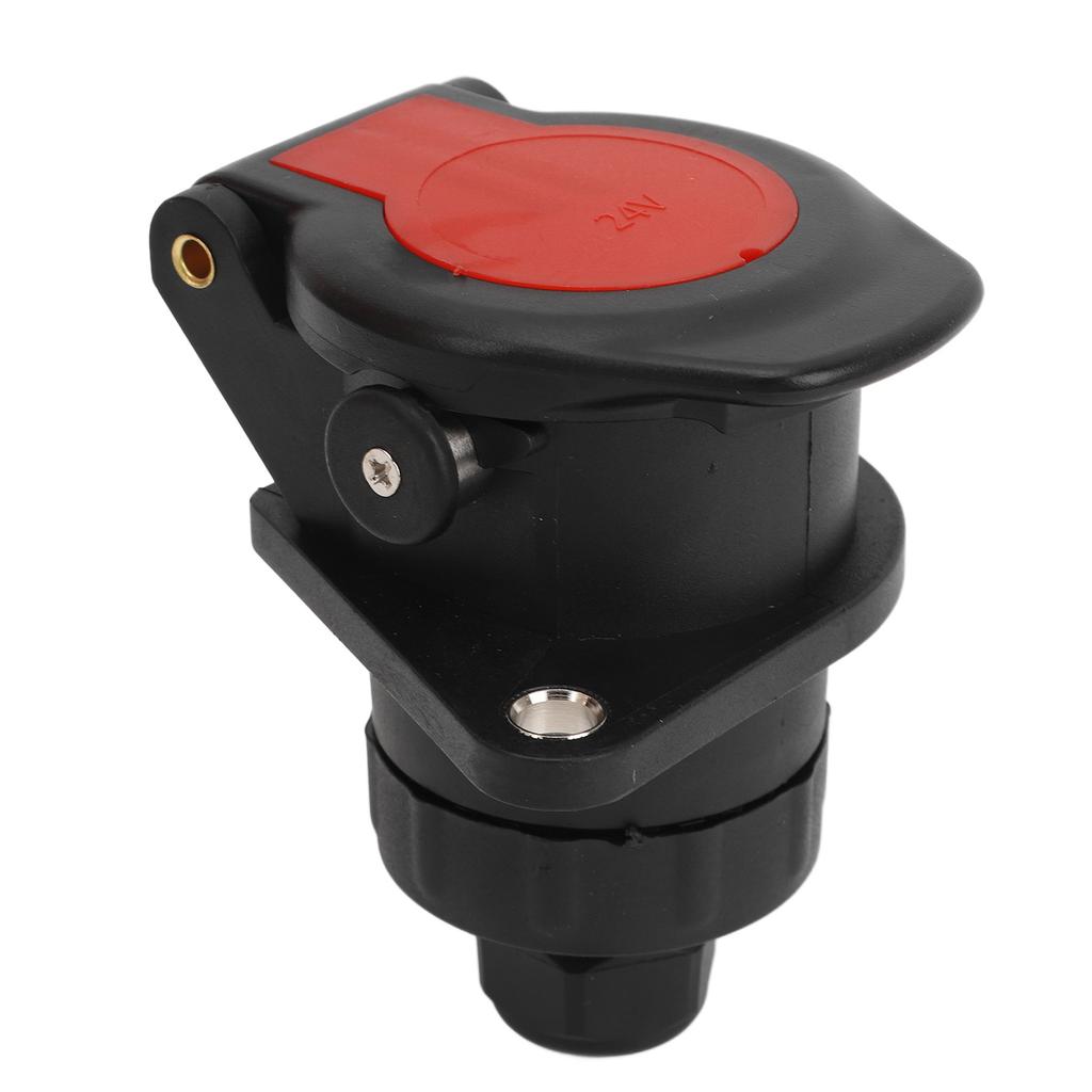15pin Trailer Plug Socket 24V 15pin Trailer Connector Adapter Stable Performance for  Boat RV Trailer Adapter Plug Socket