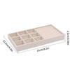 Jewelry Storage Box Earring Ring Necklace Brooch Holder Flannelette Jewelry Display Box Necklace Classification Organizer
