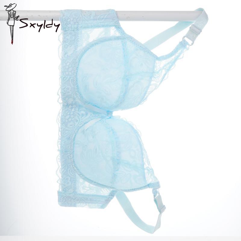 

Женские сексуальные кружевные бюстгальтеры больших размеров, поддерживающие грудь, пуш-ап, нижнее белье, удобная дышащая женская одежда 38/85 небесно-голубой