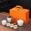 Year of the Rabbit Outdoor Travel Kung Fu Tea Set Creative Ceramic Kuaike Complete Set Company Business Event Gifts