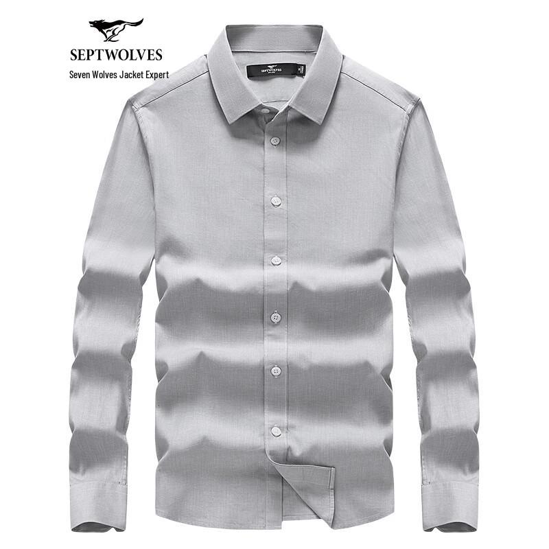 Septwolves Men s Business Casual Long-Sleeve Shirt XL