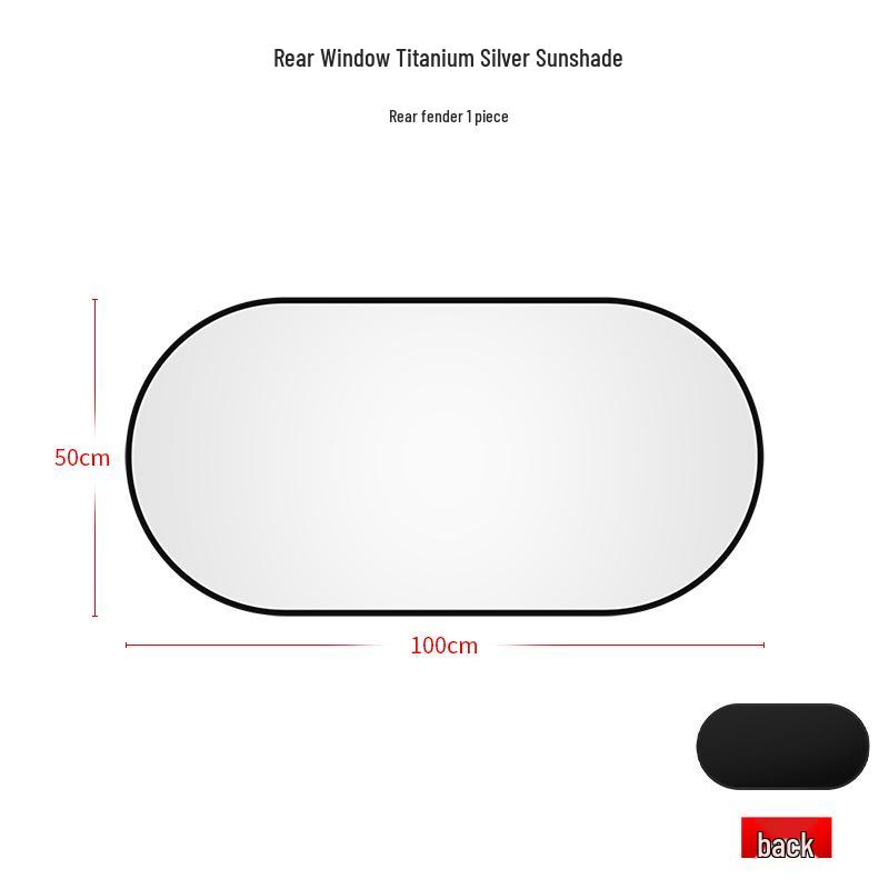 Compact Car Front Sunshade - Interior Windshield Heat Insulation Curtain