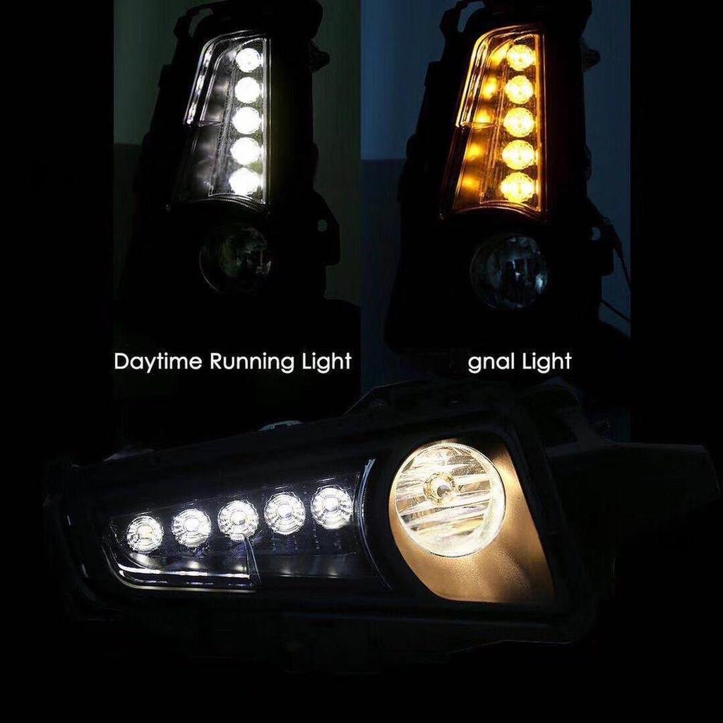 LED Daytime Running Lights & Fog Light Assembly for 2019-2020 Toyota Hiace