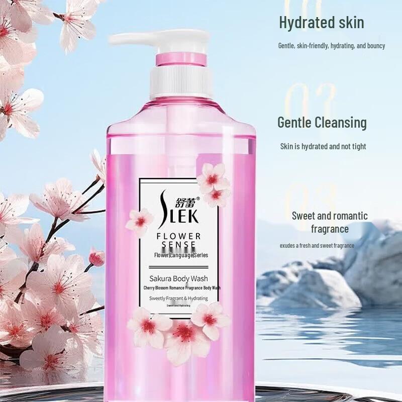 SLEK Cherry Blossom Scented Shower Gel 600g