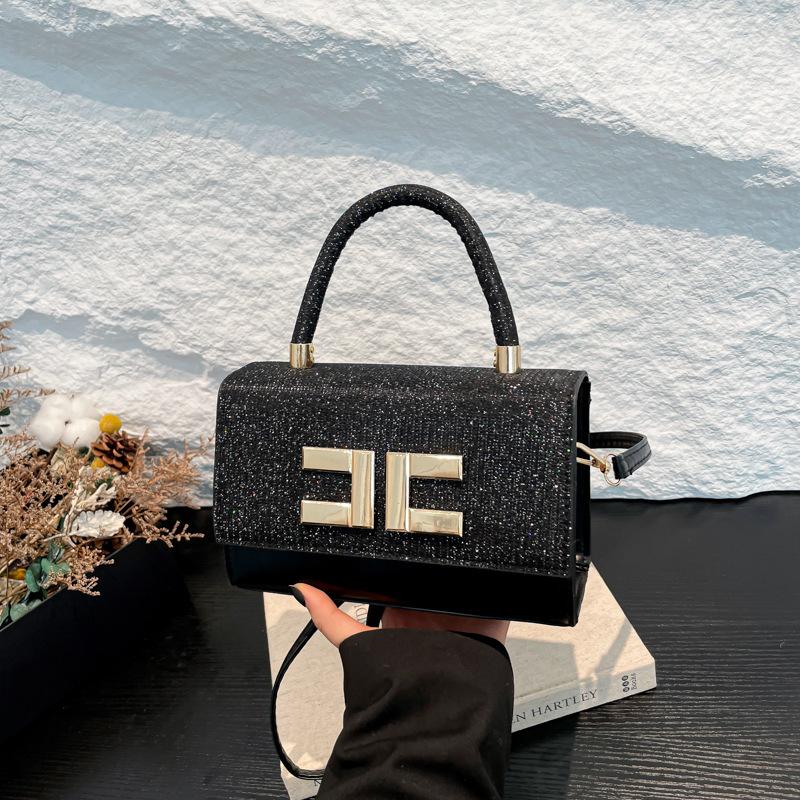 2025 Winter New Simple Texture Foreign Style Women's Fashion Hand Bag Small Square Bag Commuter Shoulder Armpit Bag Women