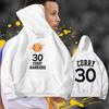 Warriors Curry No. 30 Hooded Sweater Men's and Women's Spring and Autumn Clothing European and American Trend Basketball Sports Loose Hoodie Jacket
