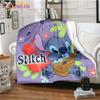 Stitch Blanket High Quality Flannel Warm Soft Plush On The Sofa Bed Blanket Suitable for Air Conditioning Blanket Nap Blanket