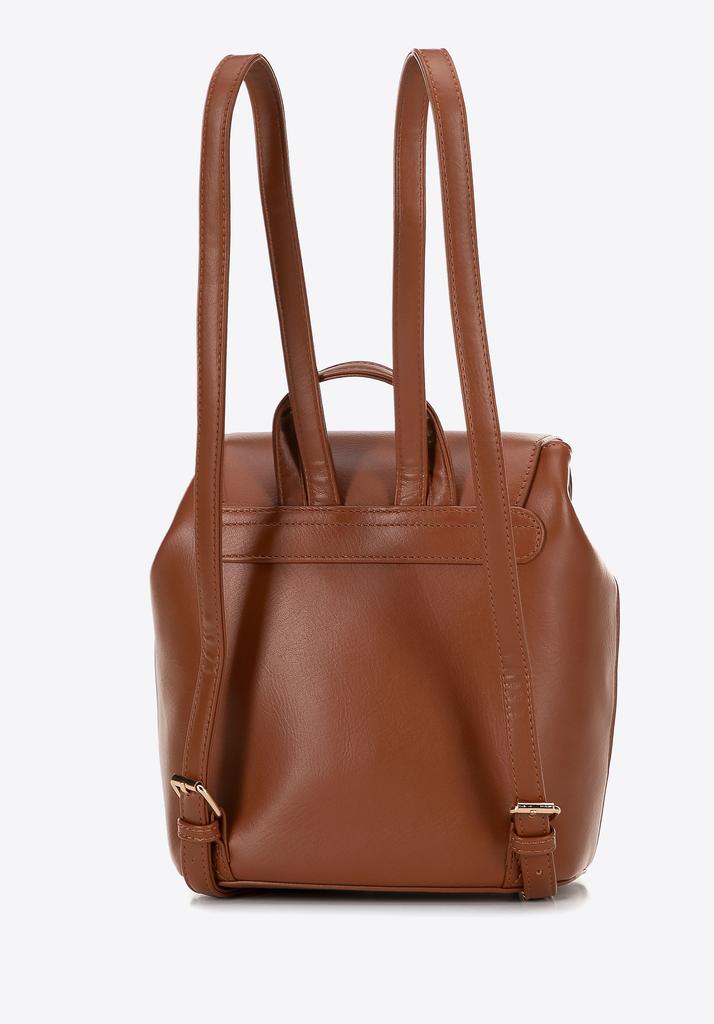 Wittchen Women's Woven Backpack Brown And Beige Brown And Beige Polyurethane