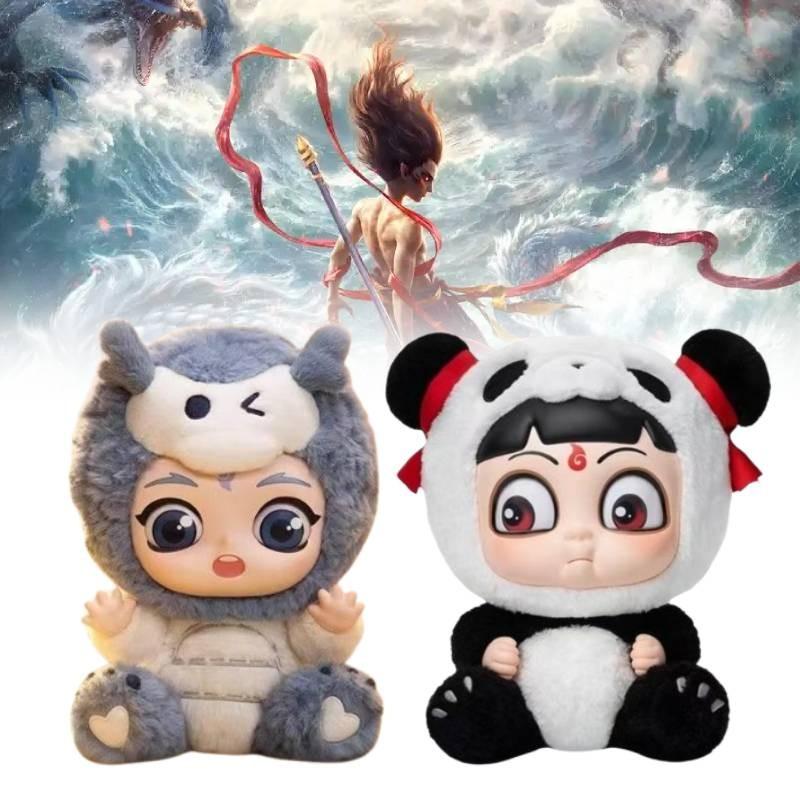 Soft And Adorable Plush Toy Nezha And Bai Long Aobing For Kids Emotional Development