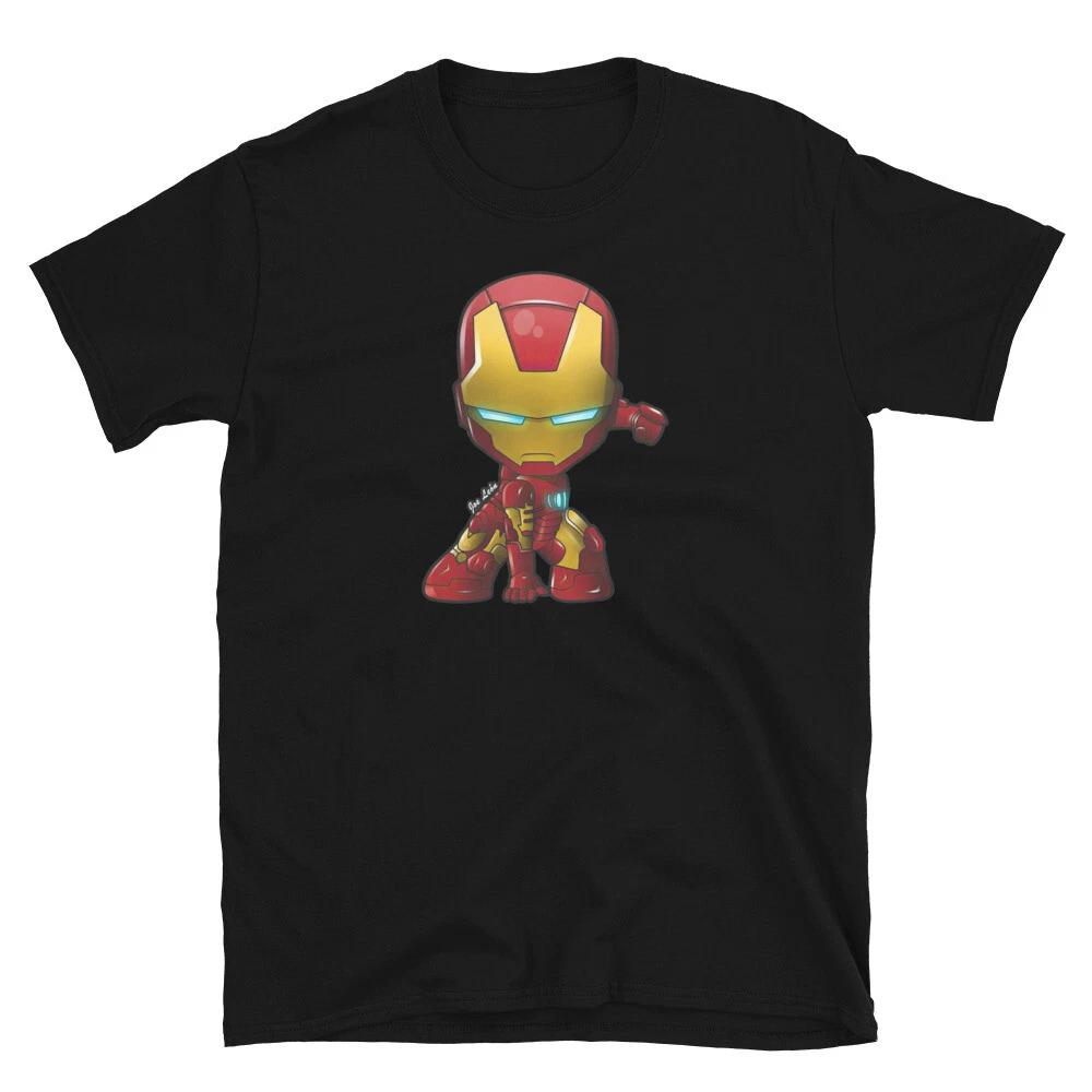 Iron ma fun action movie super hero cool graphic Short-Sleeve Unisex T-Shirt 2XL