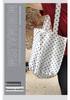 Korean Style Polka Dot Nylon Tote Bag - Fashionable Casual Handbag with Large Capacity for Women