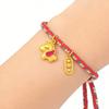 Entzückender Cartoon-Pferdeanhänger an geflochtenem Armband Ideal für den täglichen Gebrauch Layering Vielseitiges stilvolles Accessoire