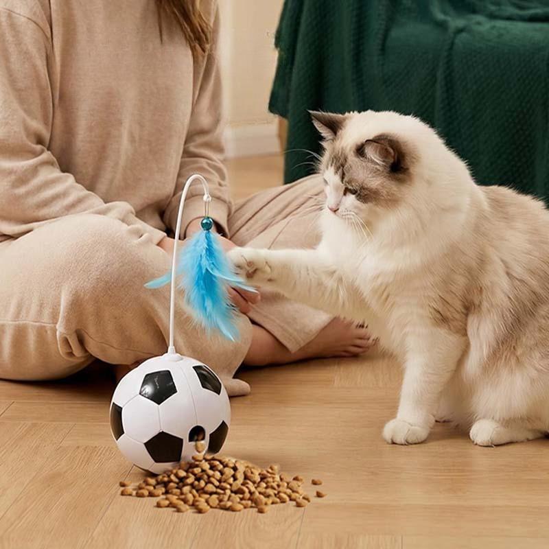 Cat toys soccer balls spilled food bumbler self entertaining funny cat stick bumbler cat toys pet toys