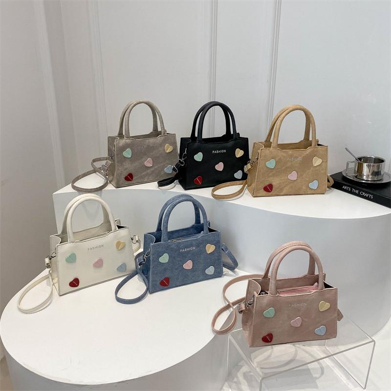 Pattern Heart Shaped Single Shoulder Crossbody Bag Handbag Women Fashion Gift