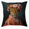 LeopardPrinted Doublesided Printed Pillow Cover Short Plush Suitable Living Rooms Bedrooms Sofas Throw Cushion Cover
