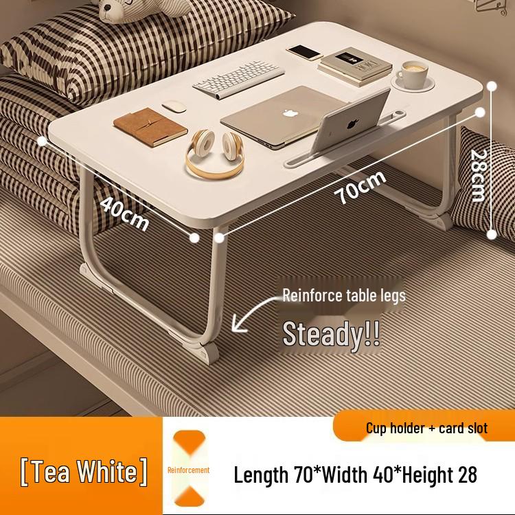 Foldable Bedside Laptop Table for Dormitory or Bay Window