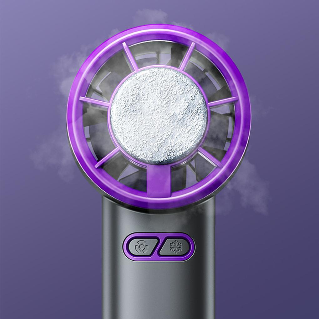 Strong Wind Power Handheld Ice Pack Fan With Turbofan Blades Semiconductor Refrigeration Fan USB