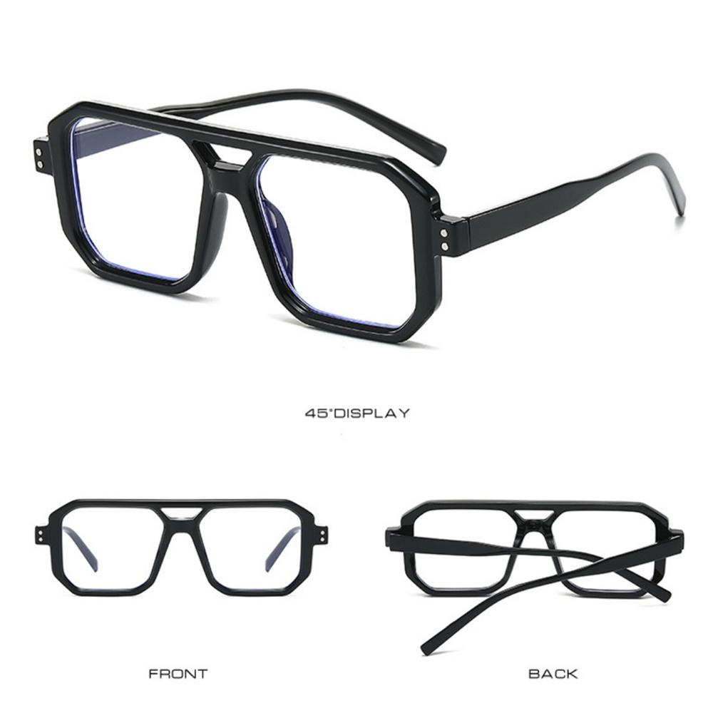 Candy Color Sunglasses Unisex Double Beam Sun Glasses Anti-UV Spectacles Personality Square Eyeglasses Simplity Goggles