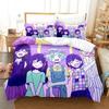 Comfortable Anime Print Bedding Set With Duvet Cover And Pillowcases Single Twin Full Queen King Sizes For All Ages