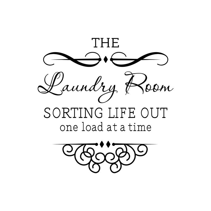 Laundry Room Decorative Wall Stickers Self-Adhesive Home Decor Can Remove Laundry Wall Stickers
