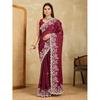 Midnight Elegance Rangoli Silk Saree