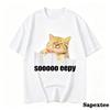 Unisex Tshirt Eepy Cat Sleepy Cat Meme Awesome Tee Shirt Short Sleeve T Shirts Round Neck Clothing Gift Idea 2027