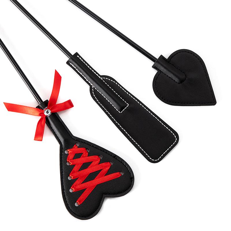 Feather Pu Leather Paddles Whip Spanking Flogger Role Play Horse Riding For Fun Sex Toys Adult Sex Toys