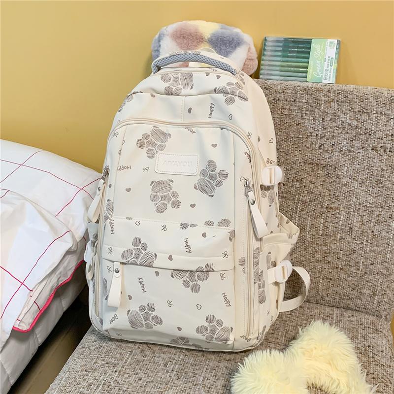 Preppy Schoolbag Women's Large Capacity Backpack Lightweight Backpack