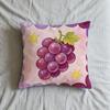 Handpainted Watercolor Fruit Cubes Cushion Cover Square Decorative Throw Pillow Case Sofa Bed Living Room Anniversary Gifts