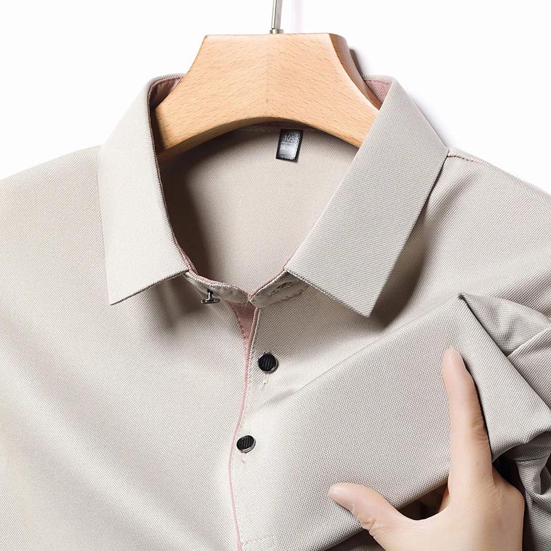 Nová pánská business casual košile s krátkým rukávem, jednobarevná polokošile, módní, prodyšná, pohodlná, všestranný top