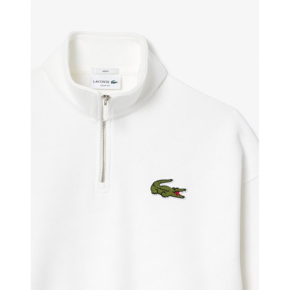 Lacoste Universal Boucle Big Croc Half Zip Up Sweatshirt Sh2748 54n 70v