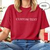 Funny Women Chic Custom Text Tshirt Personalized Shirt Personalized Gift Unisex Y2K Top Short Sleeve Cotton Shirt Streetwear
