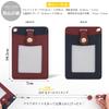 Genuine leather pass case for holds two ID snap and features a business card Perfect for commuting to work or women, double-sided, cards, closure,
