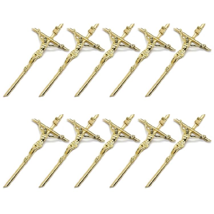 10 шт. Распятие Настенный крест Католический подарок Религиозный Христианский Металлический Ручной крест 1