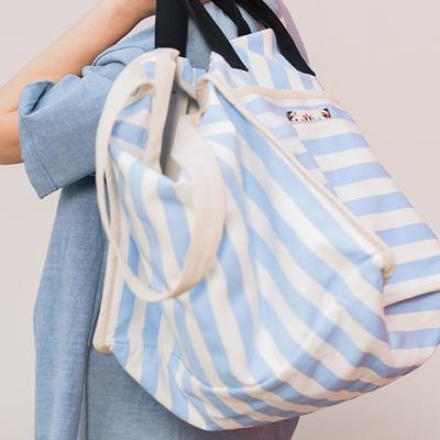 Edenik Vintage Striped Tote Bag