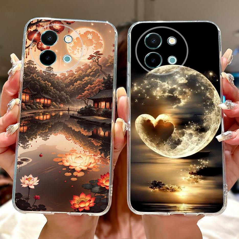 For Vivo Y38 Y58 5G Case V2355 New Fashion Painted Cover Soft Silicone Phone Case For Vivo Y200i Y200t Y 58 VivoY38 VivoY58 Bags