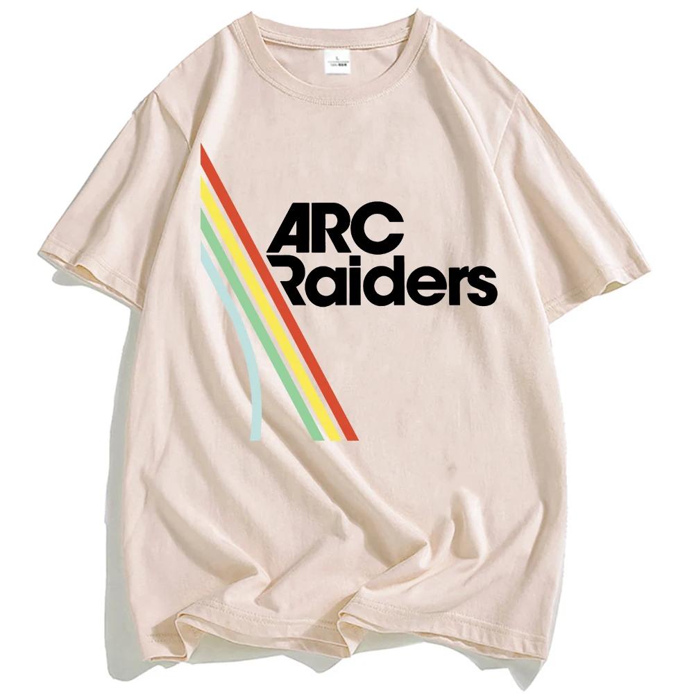 Unisex Kleidung Heißes Spiel ARC Raiders Regenbogen Print T-Shirt Baumwolle Kurzarm Locker Männer T-Shirts Unisex Streetwear Grafik T-Shirt