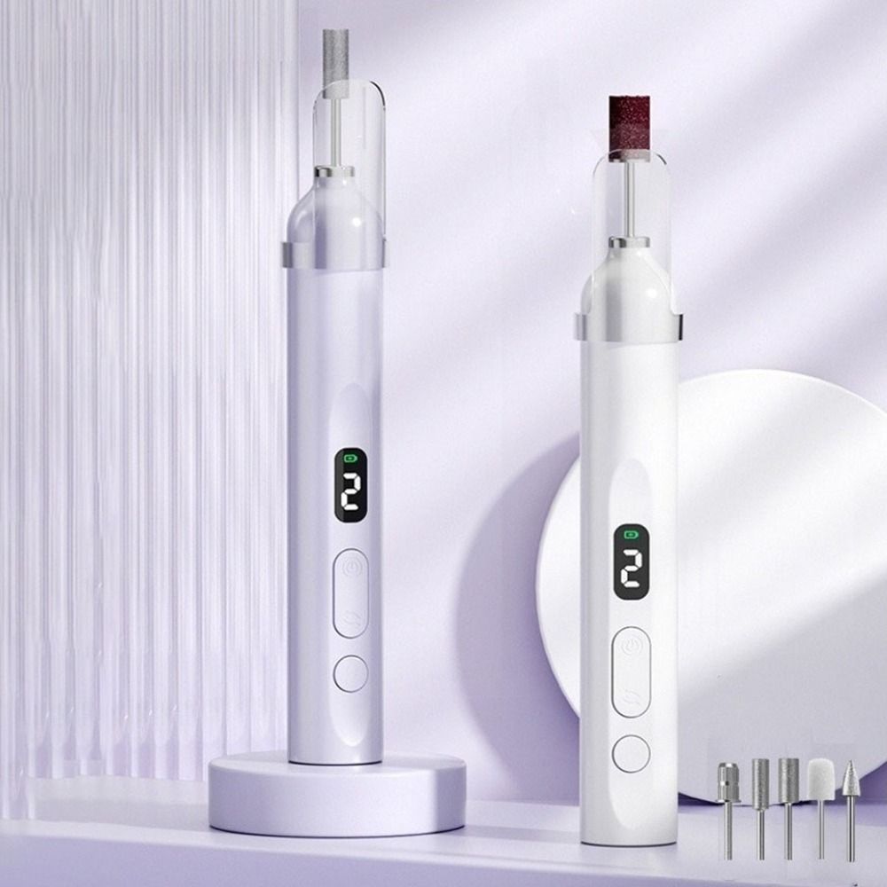 Handheld Electric Nail Polisher LCD Display Wireless Nail Dryer  Personal Polish Manicure Tools