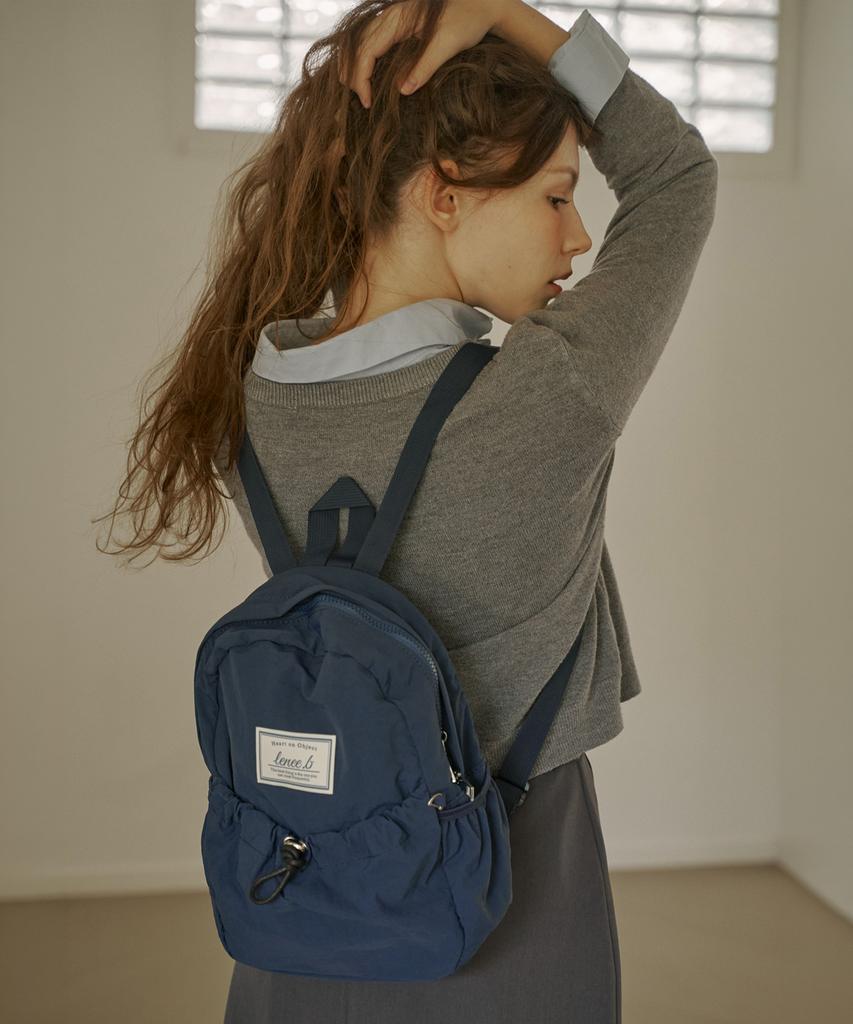 Leneeb Mini String Backpack Navy