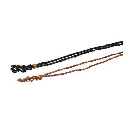 DIY Halskordel Geflochten Länge Verstellbar Kristall Halskettenhalter Handgeflochten Wachsschnur Geflochtene Halskordel