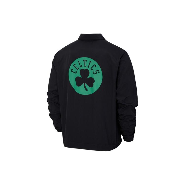 Nike NBA Lightweight Boston Celtics Alphabet Printing Zipper Woven Sports Jacket Black Men s CN0750-010 L